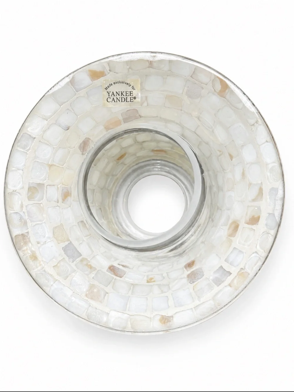 Yankee Candle 2013 Mother of Pearl Mosaic Large Jar Candle Shade Iridescent